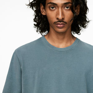 เสื้อยืดกีฬาวินเทจผ้าถัก220กรัมทรงหลวมแบบลำลองพิมพ์ดิจิตอล - Product Image 5