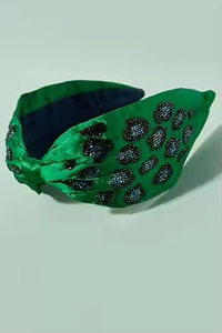 Nouveau bandeau en tissu fait main pour femmes avec broderie de chaîne de strass perlée pour accessoire de fête et de soirée - Product Image 3