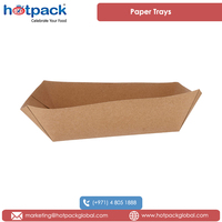 Plateaux de bateau en papier Kraft Recyclable de qualité supérieure 115x85x44mm de petite taille des émirats arabes unis au prix le plus bas