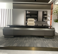 Bureau de Direction Modulable en Mélaminé Haut de Gamme, Moderne et Luxueux pour PDG