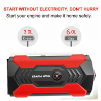 High Power Jumpstarter 10000mAh 800A 12V Lithium Battery Portable Car Air Pump Tire Inflator Power Bank LED Universal Vehicles