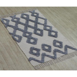 พรมทอผ้าฝ้ายคุณภาพสูง ลายโอเวอร์ทัฟท์ เป็นมิตรกับสิ่งแวดล้อม ซักได้ เหมาะสำหรับห้องนอนและห้องรับประทานอาหาร - Product Image 6