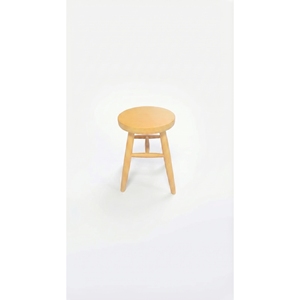 Best Sell Natural Solid Beech Wood <b>Round</b> <b>Stool</b> Painted Finish for Home Wholesale - Product Image 1