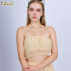 Conjunto de 2 Piezas para Mujer, Top Corto sin Mangas con Volantes y Pantalones Cortos, Cortavientos LD01, Ecológico, Transpirable, Certificado OEKO-TEX Flame - Product Image 3