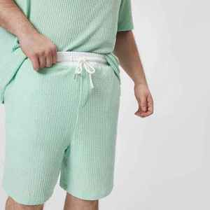 Conjunto de ropa deportiva informal de 2 piezas para hombre, camiseta y pantalones cortos de manga corta de algodón transpirable para actividades al aire libre - Product Image 4