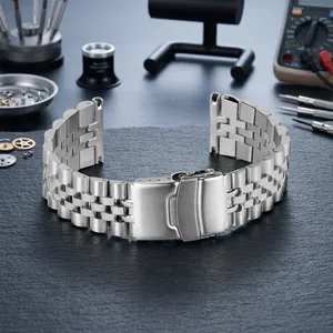 Luxury Unisex GD041 Stainless Steel Smartwatch Band Stainless Steel Buckle Soft Adjustable Watch <b>Strap</b> Watch Bands Watch Part - Product Image 4