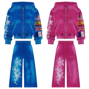 ชุดวอร์มฮู้ดดี้ซิปผ้าฝ้าย Glory Custom แบบ unisex พร้อมกางเกงขายาว น้ำหนักเบา ระบายอากาศได้ดี เป็นมิตรกับสิ่งแวดล้อม ดีไซน์เอวสูง - Product Image 1