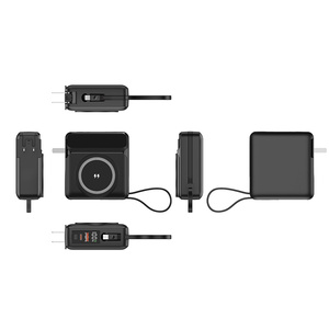 Có thể tháo rời AC cắm thiết bị điện tử All-in-1 ngân hàng điện 10000mAh miễn phí shippings mặt hàng pd20w xu hướng AC sạc 10W với phí Cáp - Product Image 2