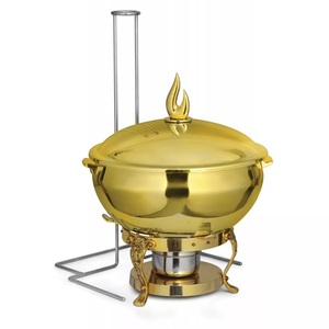 Lujoso domo de comida de metal Diseñador creativo Hecho a mano Venta al por mayor Plato de comida Clásico Exigente Calentador de alimentos asequible - Product Image 2