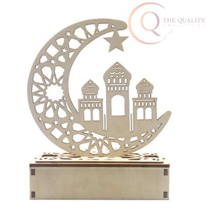 Calendrier de table en métal pour le Ramadan avec des motifs islamiques traditionnels |   Objet décoratif imperméable et durable pour bureau et table - Product Image 2
