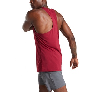 Camiseta personalizada de algodón con mangas cortadas y cuello redondo para hombre, camisetas cortadas sin mangas de talla grande en blanco, camisetas Vintage para hombre - Product Image 5