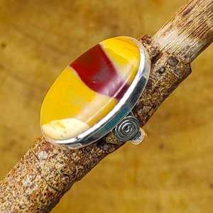 925 Sterling Silver Handmade Band Artisan Crafted <b>Ring</b> Jasper Gemstone Classic Diamond <b>Pearl</b> Perfect Wedding Party Gift Women - Product Image 1