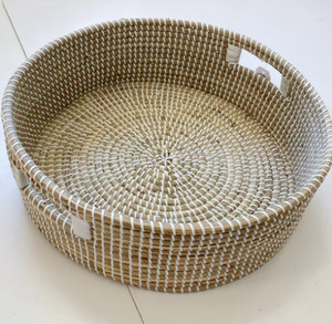 ถาดไม้หญ้าทะเลแบบม้วนเป็นมิตรกับสิ่งแวดล้อมสำหรับตกแต่งบ้านและห้องครัวทำด้วยมือถาดเสิร์ฟแบบ Sisu - Product Image 3