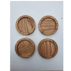 Wholesale Low Price Custom Laser Engrave Logo <b>Blank</b> Natural Square Round Acacia <b>Wood</b> Coaster <b>for</b> Drinks - Product Image 1