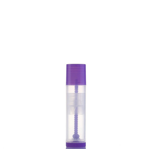 En stock <span class=keywords><strong>Tube</strong></span> de rouge à lèvres <span class=keywords><strong>rond</strong></span> de luxe de 5ml bouchon à vis en <span class=keywords><strong>plastique</strong></span> PE 100pcs vide mini emballage cosmétique rotatif - Product Image 3