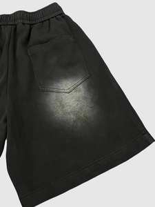 Wholesale Retro Style <b>Men's</b> <b>Shorts</b> 100% Cotton Fleece French Terry Breathable <b>Knee</b> <b>Length</b> With Drawstring Pockets - Product Image 4