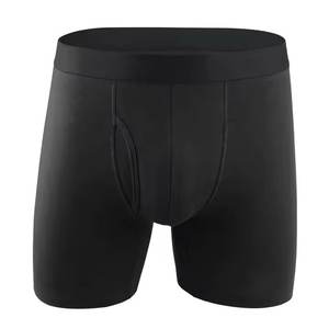 Wholesale Price Factory Direct Supplier Men's Underwear <b>Boxers</b> Breathable Cotton/bamboo Fiber Eco-friendly <b>Custom</b> Logo High - Product Image 4