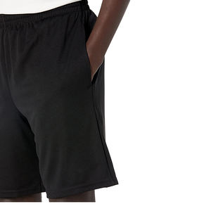 Pantalones Cortos Deportivos de Verano para Hombre con Logotipo Personalizado, Secado Rápido, Cintura Elástica, Color Negro Sólido, Ropa Deportiva Informal para Fitness, Ecológicos - Product Image 4