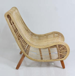 เก้าอี้พักผ่อนหวายแบบพกพา สไตล์โมเดิร์นมินิมอล ทำด้วยมือ ขาไม้สัก ดีไซน์เรียบง่าย สีธรรมชาติ เหมาะสำหรับห้องนอน ระเบียง และห้องนั่งเล่น - Product Image 2