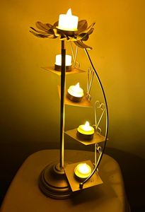 Support de bougeoir de luxe fait à la main de thème différent pour la décoration d'éclairage à la maison disponible à un prix abordable - Product Image 5