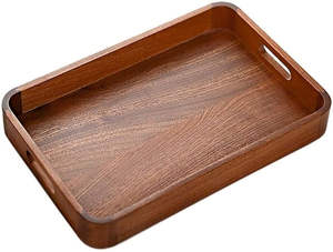 Bandeja cuadrada de madera para servir - Product Image 2