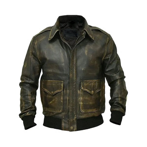 Veste d'hiver de qualité supérieure pour homme Meilleur prix Cuir véritable Coupe-vent Imperméable Teint uni Devant Toutes tailles Vente en ligne disponible - Product Image 1