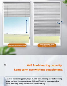 Stores vénitiens intégrés à installation facile, en tissu occultant imperméable, couleur unie personnalisable <span class=keywords><strong>pour</strong></span> la maison et le bureau - Product Image 5