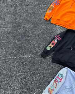 Streetwear personnalisé en coton avec graphique et poids lourds, avec broderie d'appliques, logo surdimensionné pour hommes - Product Image 4