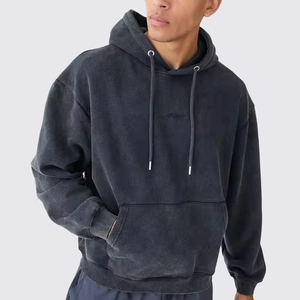 เสื้อฮู้ดแนวสตรีทผ้าคอตตอน60% ของผู้ชายเสื้อฮู้ดแนวสตรีทผ้าโพลีเอสเตอร์40% ลายกราฟิกแบบสวมหัว - Product Image 1