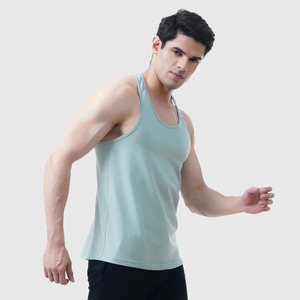 2024 OEM Custom Logo Plus Size Men's Bodybuilding <b>Stringer</b> Gym Workout <b>Vest</b> Breathable Washed Technique Tank Top - Product Image 4