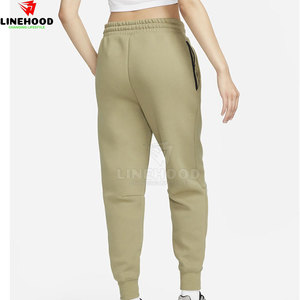 Pantalones de lona de invierno de algodón 100% de calidad premium para mujer, cómodos pantalones de cintura media - Product Image 2