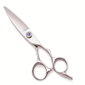 Ciseaux de coupe de cheveux réglables en acier inoxydable de haute qualité, poignée ergonomique, cisailles de salon pour des coupes de cheveux précises et lisses - Product Image 1