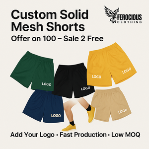 Pantalones cortos deportivos multicolor personalizados con logotipo, transpirables, de secado rápido, para entrenamiento en gimnasio, para hombre, varios colores - Product Image 6