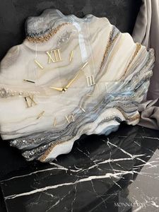 นาฬิกาแขวนผนังเรซิ่นอีพ็อกซี่ งานฝีมือ ดีไซน์พิเศษ รูปแบบเรือเดินสมุทร  งานศิลปะประติมากรรม  ตกแต่งบ้านแบบเป็นมิตรกับสิ่งแวดล้อม - Product Image 4