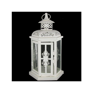 Lanterne marocaine unique en métal noir foncé, faite à la main, porte-objets décoratif, idéale pour la décoration intérieure et les événements de mariage, en provenance d'Inde - Product Image 3