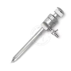 Cánula de trócar duradera para uso en animales con construcción de acero inoxidable Cánula de trócar con mango para veterinaria - Product Image 4