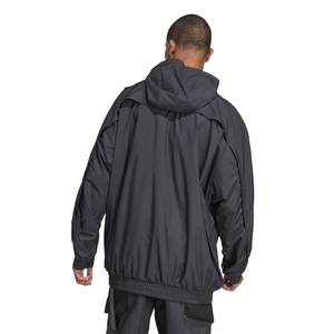 Custom Waterproof Windbreaker <b>Men's</b> <b>Half</b> <b>Zip</b> Anorak <b>Jacket</b> Outdoor Lightweight Streetwear Tactical Oversized Hooded Pullover - Product Image 3