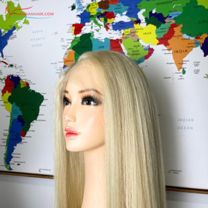 Pelucas de alta calidad superior, venta al por mayor, cabello humano virgen sin procesar, peluca Frontal de encaje completo HD, peluca Frontal de encaje transparente Natural humano - Product Image 2