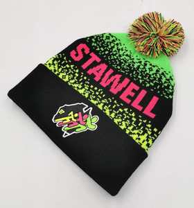 Gorro de Punto de Invierno de Alta Calidad con Diseño de Pescador y Logotipo Personalizado, Gorro de Punto Jacquard con Patrón de Puntos y Letras Jacquard 2026 - Product Image 1