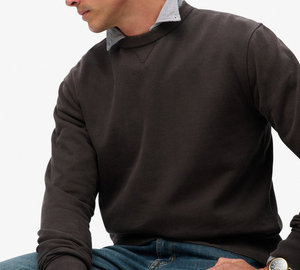 Sudadera de cuello redondo bordada de alta calidad para hombre, Sudadera de cuello redondo en blanco Vintage de algodón con logotipo personalizado 100% - Product Image 2