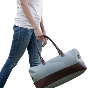 Bolsa de viaje de lona de cera duradera de lujo hecha a mano bolsa de lona de equipaje de mano - Product Image 4