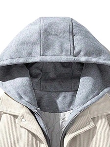 Sweats à capuche en tissu polaire personnalisé sweat à capuche coupe-vent décontracté surdimensionné impression OEM logo de broderie pour sweat à capuche unisexe 2026 - Product Image 3