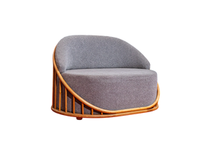 Juego de Sofás Seccionales de Madera para Sala de Estar, 3 Asientos Acolchados, Mesa con Superficie de Piedra para Hotel, Villa, Apartamento, Relleno de Esponja de Látex - Product Image 3