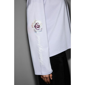 Camiseta de Manga Larga con Cuello Redondo de Algodón Orgánico para Mujer, Talla Grande, Marca GRIMELANGE CIANELLE - Product Image 6