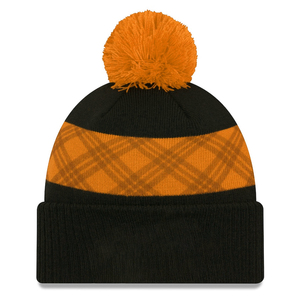 หมวกบีนนี่ OEM สำหรับกิจกรรมกลางแจ้ง ปักลายตามสั่ง หมวกไหมพรมพับขอบสำหรับฤดูหนาว หมวกบีนนี่ปอมปอม แฟชั่น หมวกบีนนี่สำหรับเล่นกีฬา หลายสี สวมใส่สบาย - Product Image 2