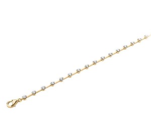 Rubover Round Cut Diamond <b>Bracelet</b> 1.00 Ct F-G VS Lab Grown Diamond In Platinum Wedding Engagement Party Wear - Product Image 1