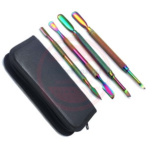 Kit de removedor de pinzas para empujador de cutículas, herramientas para cutículas de acero inoxidable, juegos de manicura y pedicura personalizados - Product Image 3