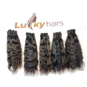 Paquets de cheveux bruts humains indiens Remy vierge cuticule alignée couleur naturelle Extensions de vague profonde en vrac prix de gros - Product Image 2
