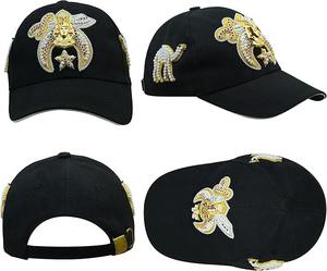 Casquette de baseball brodée Shriner Jewel, couleur marron, type de coupe ajustée, motif brodé, type de tissu 100% coton - Product Image 5