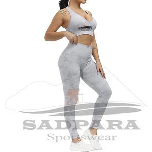 2025 ensemble de sport pour femmes ensembles de Yoga femmes Fitness ensembles sans couture 2 pièces pour femmes coton - Product Image 5